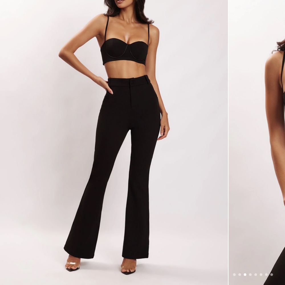 Crepe Bustier Top Black Meshki